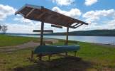 lake front recreational area new canoe/kayak storage rack